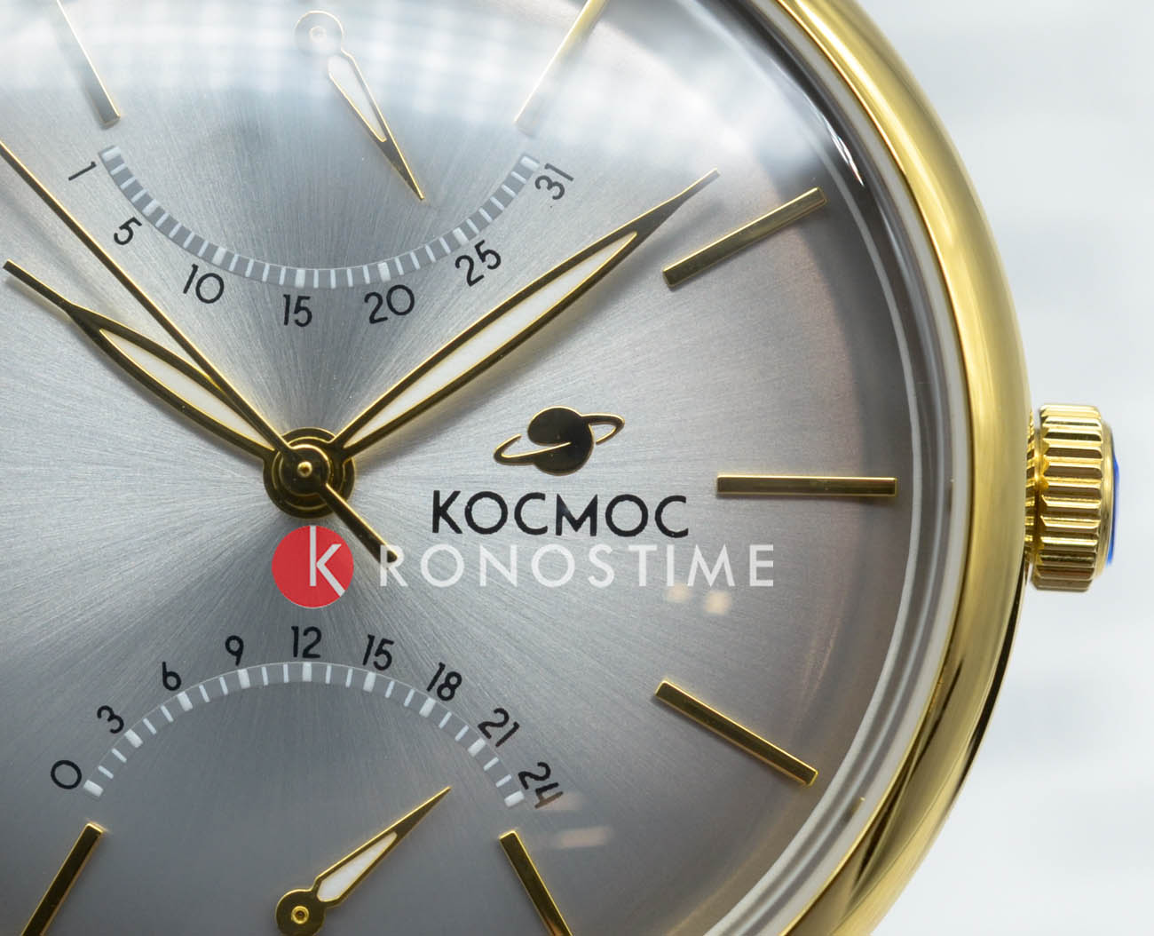 Космос Космос Космопорт K 058.20.33,  россия мужские часы на браслете нержавеющая сталь с ip-покрытием боковой вид